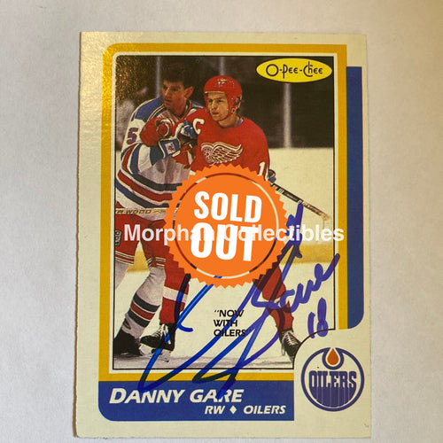 Danny Gare- Autographed Card - 1986-87 Opc