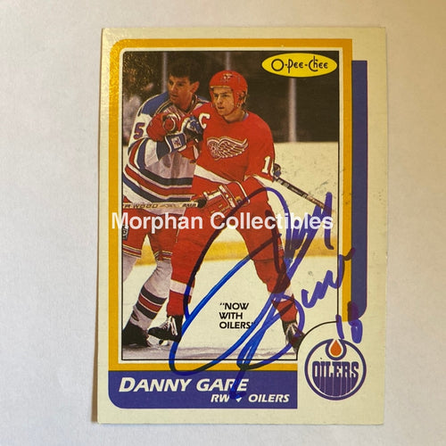 Danny Gare- Autographed Card - 1986-87 Opc