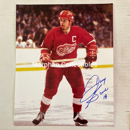 Danny Gare - Autographed Detroit Red Wings 8X10 Photo