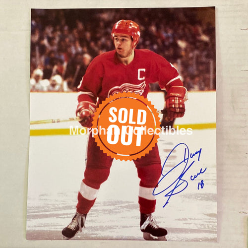 Danny Gare - Autographed Detroit Red Wings 8X10 Photo