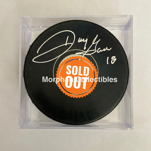 Danny Gare - Autographed Puck Buffalo Sabres