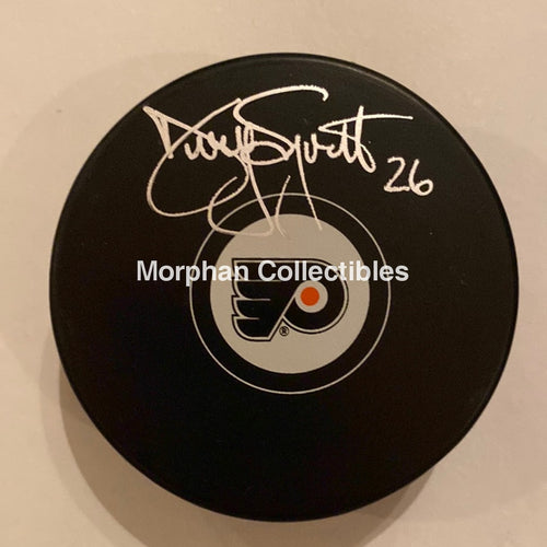 Danny Syvret - Autographed Puck Philadelphia Flyers