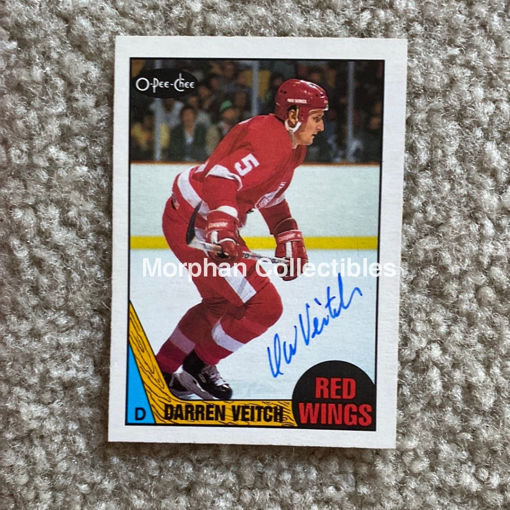 Darren Veitch - Autographed Card 1987-88 Opc