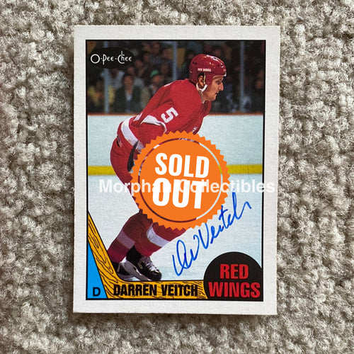 Darren Veitch - Autographed Card 1987-88 Opc