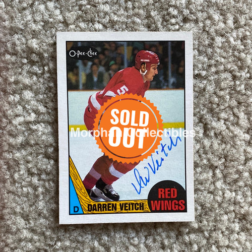 Darren Veitch - Autographed Card 1987-88 Opc