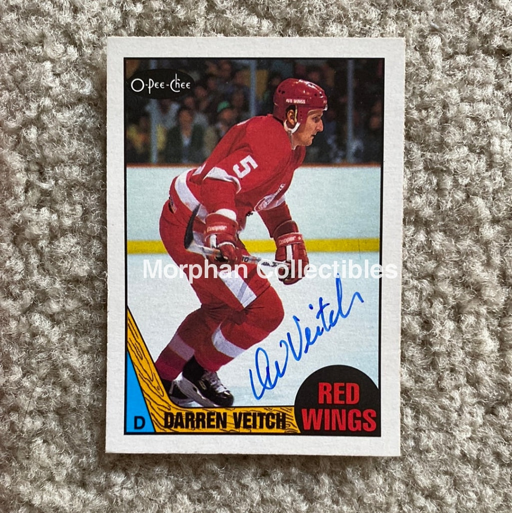 Darren Veitch - Autographed Card 1987-88 Opc