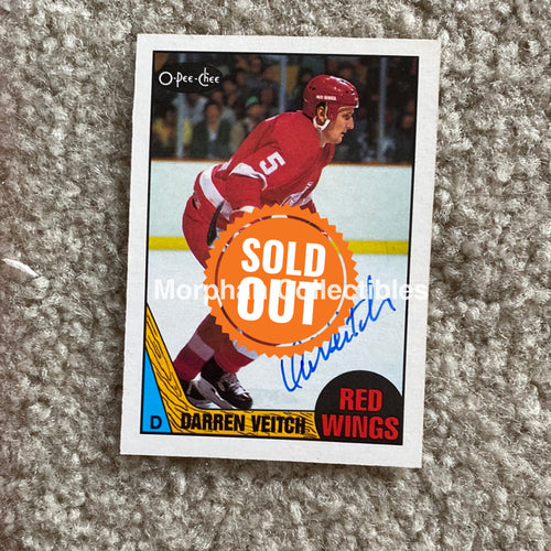 Darren Veitch - Autographed Card 1987-88 Opc