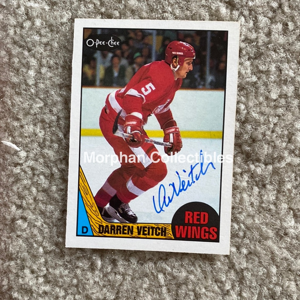 Darren Veitch - Autographed Card 1987-88 Opc