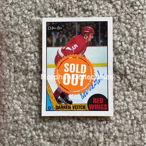 Darren Veitch - Autographed Card 1987-88 Opc