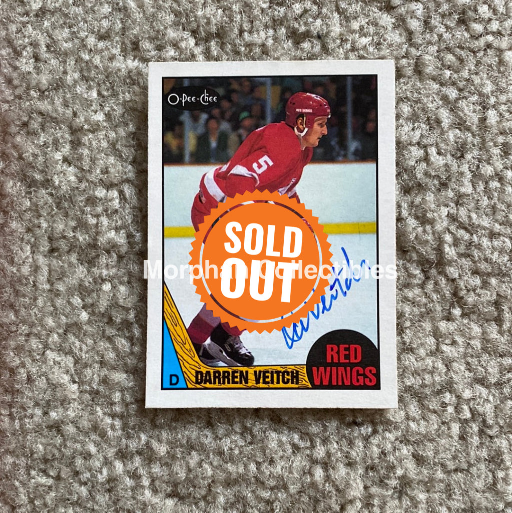 Darren Veitch - Autographed Card 1987-88 Opc