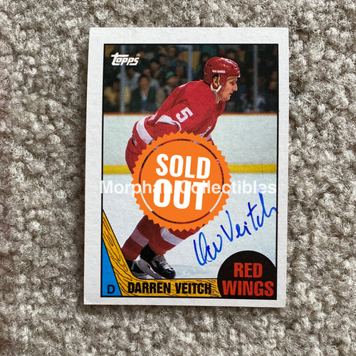 Darren Veitch - Autographed Card 1987-88 Topps