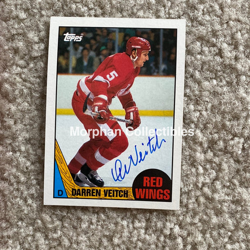 Darren Veitch - Autographed Card 1987-88 Topps
