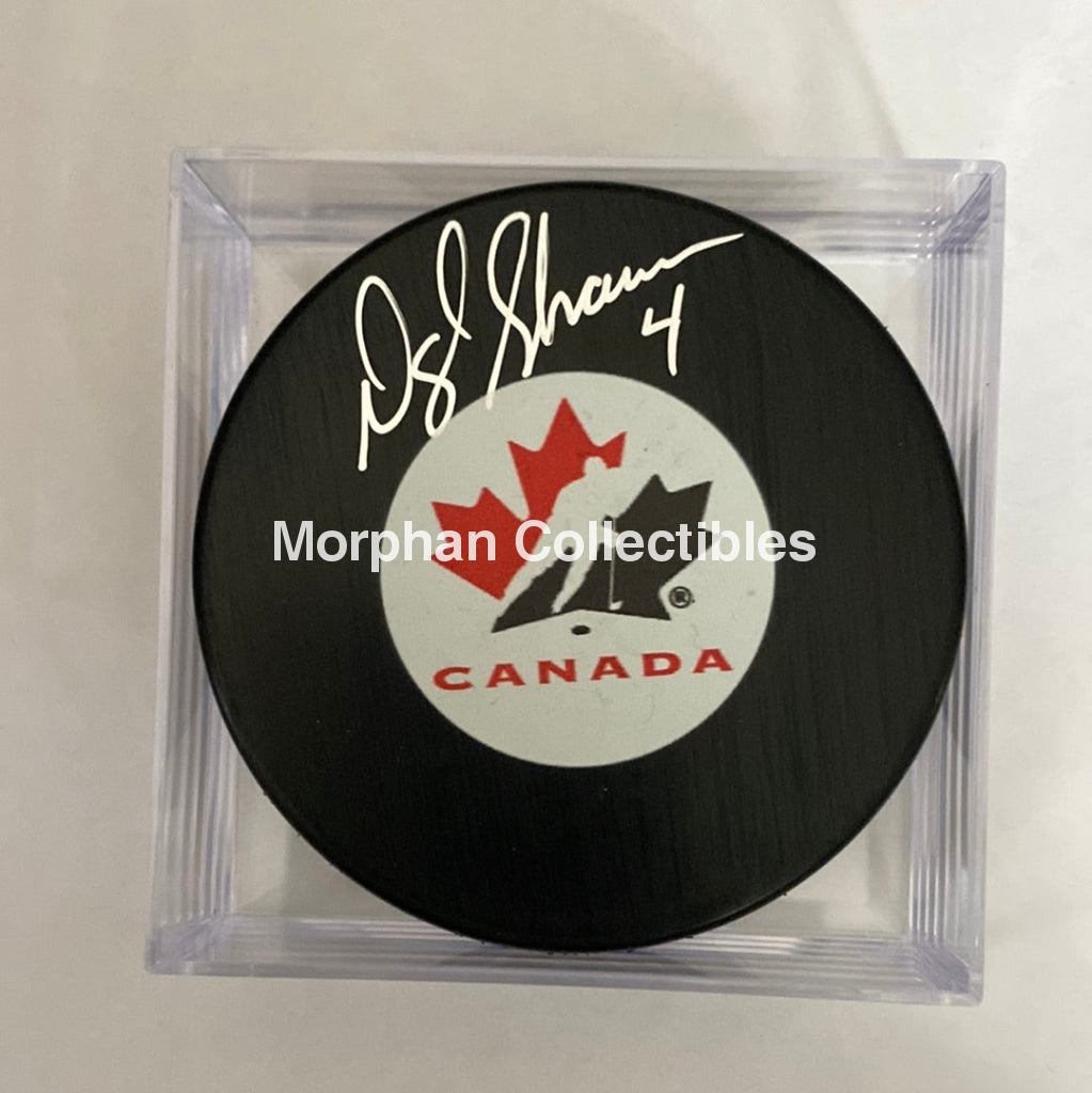 Darrin Shannon - Autographed Puck Team Canada