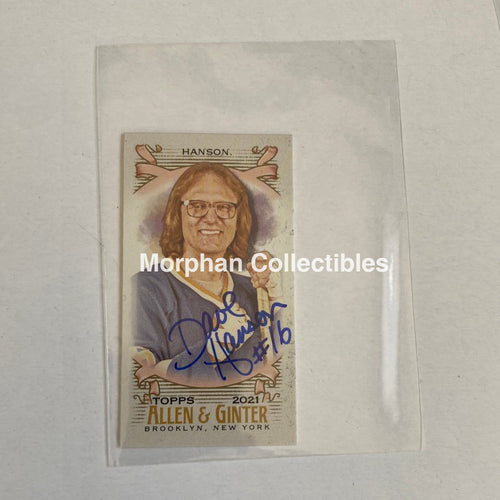 Dave Hanson - Autographed Card -Allen And Ganter 2021
