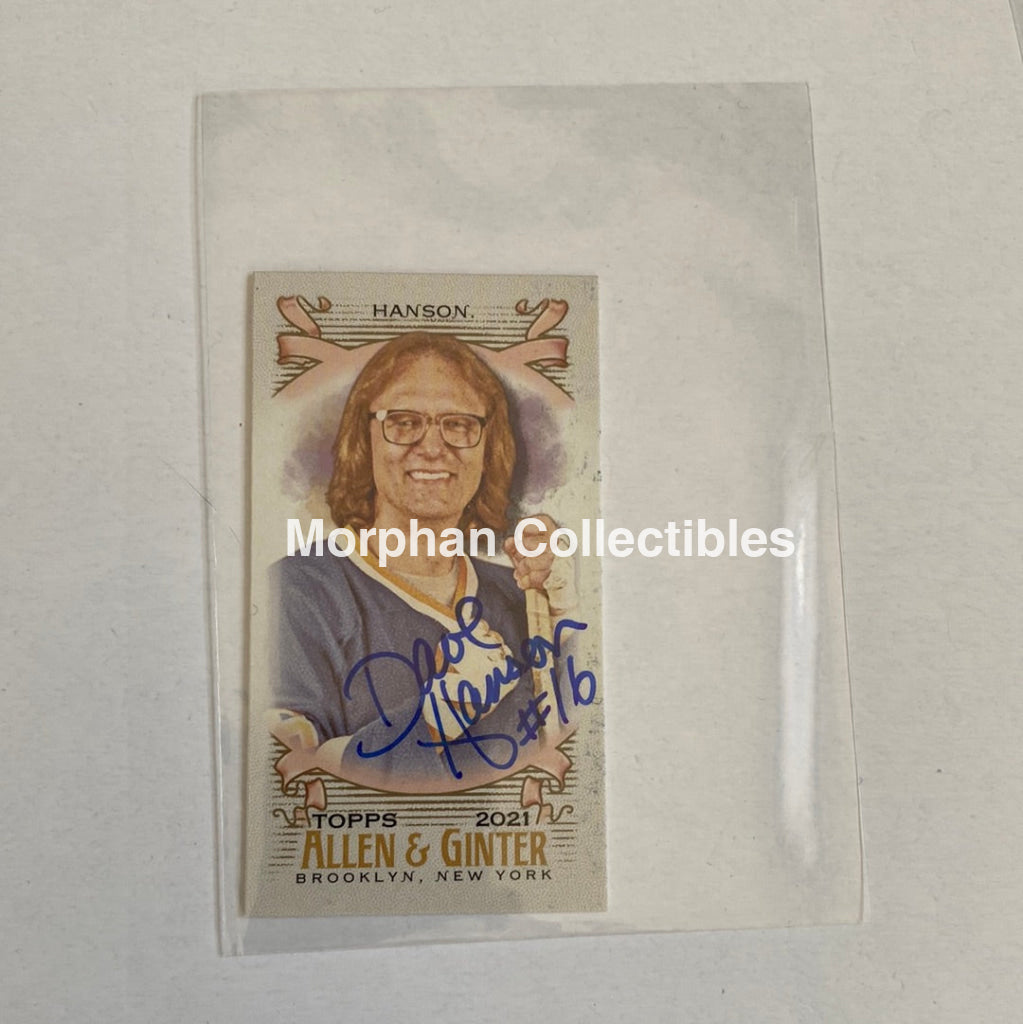 Dave Hanson - Autographed Card -Allen And Ganter 2021