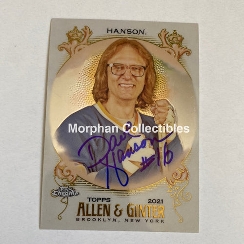 Dave Hanson - Autographed Card -Allen And Ganter 2021