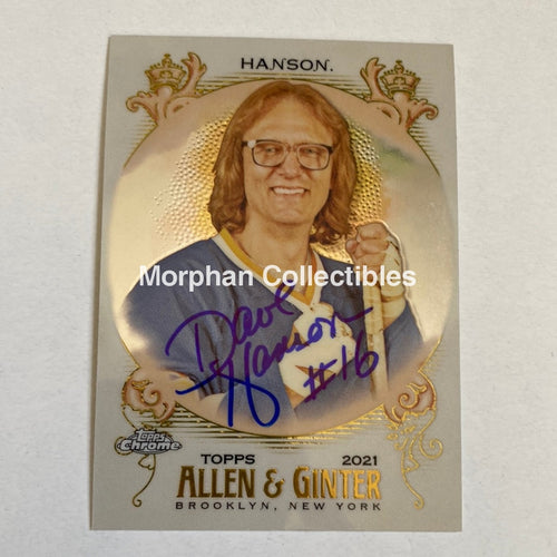 Dave Hanson - Autographed Card -Allen And Ganter 2021