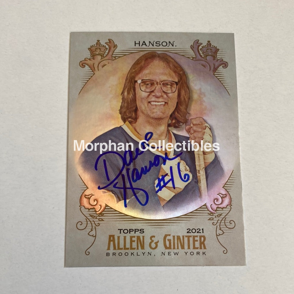 Dave Hanson - Autographed Card -Allen And Ganter 2021