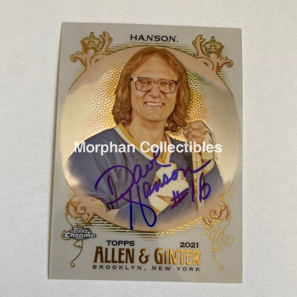 Dave Hanson - Autographed Card -Allen And Ganter 2021