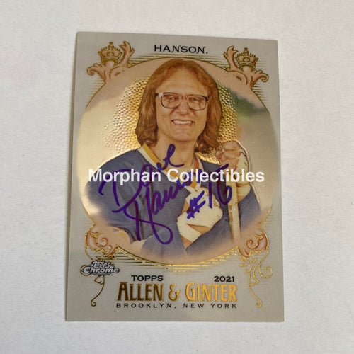 Dave Hanson - Autographed Card -Allen And Ganter 2021