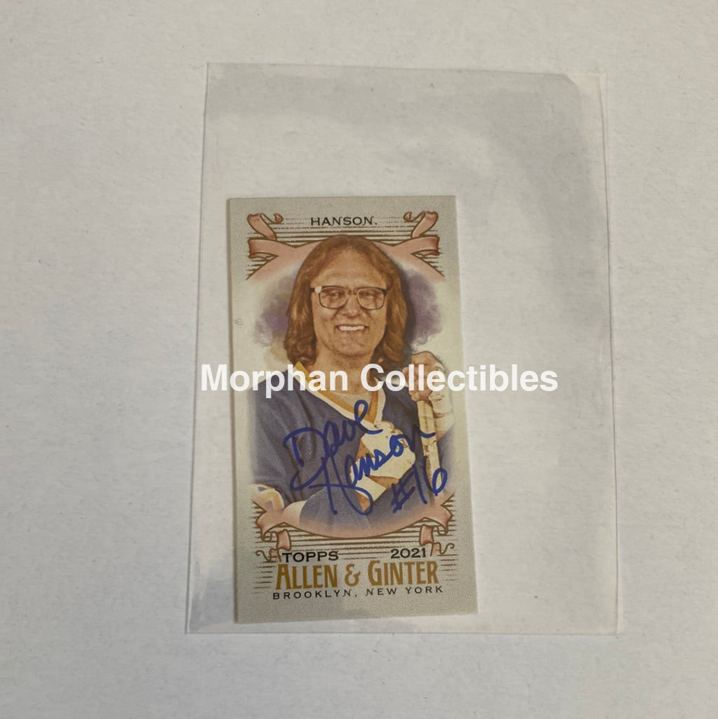 Dave Hanson - Autographed Card -Allen And Ganter 2021
