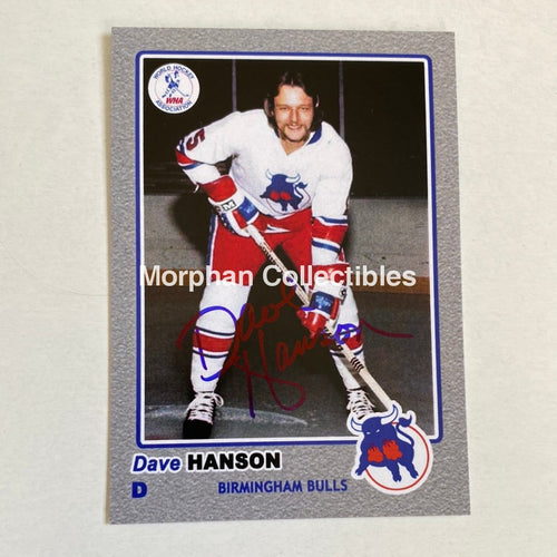 Dave Hanson - Autographed Card Birmingham Bulls Custom