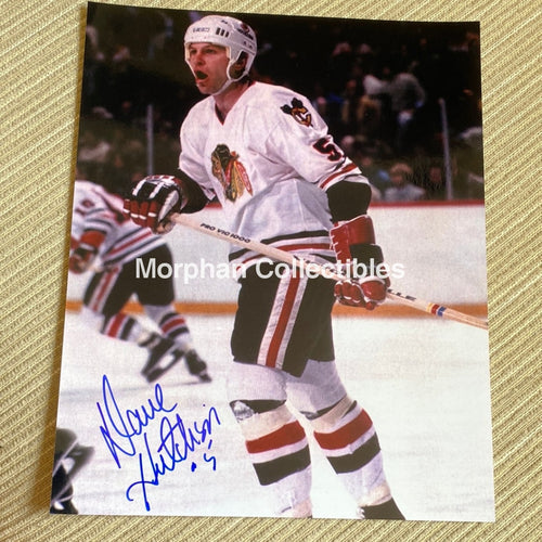 Dave Hutchison - Autographed 8X10 Photo Chicago Blackhawks