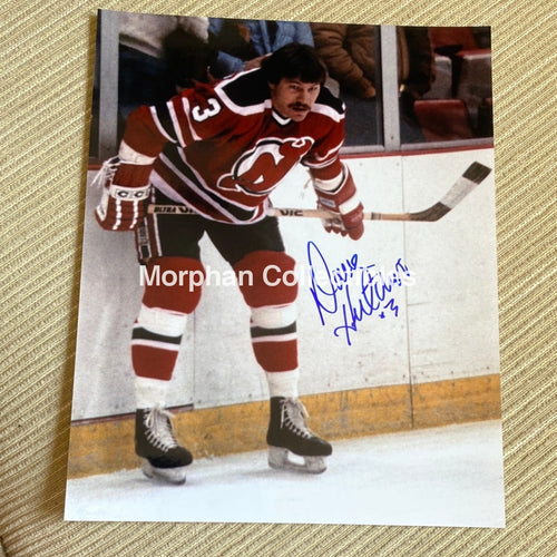 Dave Hutchison - Autographed 8X10 Photo New Jersey Devils