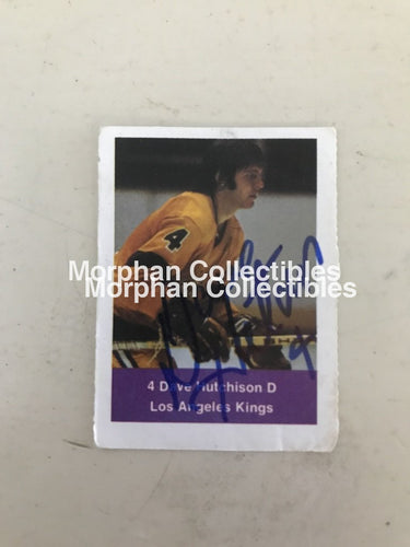 Dave Hutchison - Autographed Card 1974-75 Loblaws #2