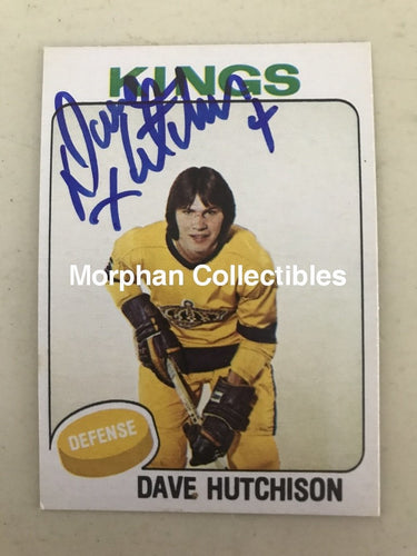 Dave Hutchison - Autographed Card 1975-76 #1