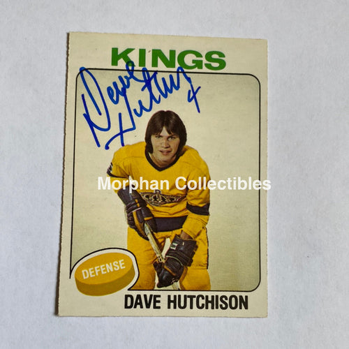 Dave Hutchison - Autographed Card 1975-76 #1
