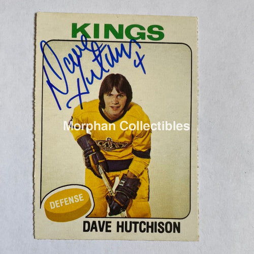 Dave Hutchison - Autographed Card 1975-76 #1