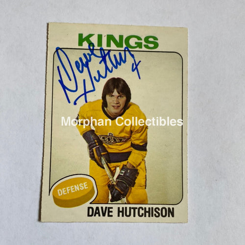 Dave Hutchison - Autographed Card 1975-76 #1