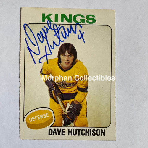 Dave Hutchison - Autographed Card 1975-76 #1