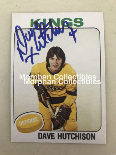 Dave Hutchison - Autographed Card 1975-76 #1