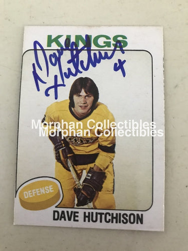 Dave Hutchison - Autographed Card 1975-76 #2