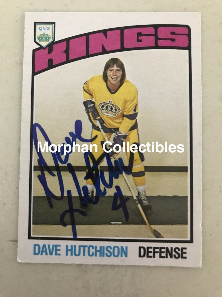 Dave Hutchison - Autographed Card 1976-77 #2