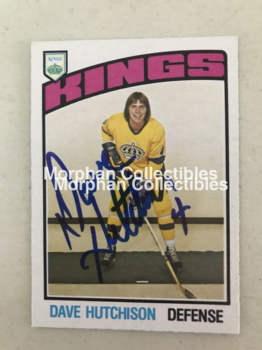 Dave Hutchison - Autographed Card 1976-77 #3