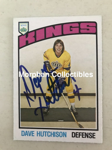 Dave Hutchison - Autographed Card 1976-77 #3