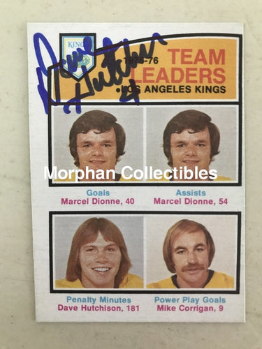 Dave Hutchison - Autographed Card 1976-77 Team Leader #1