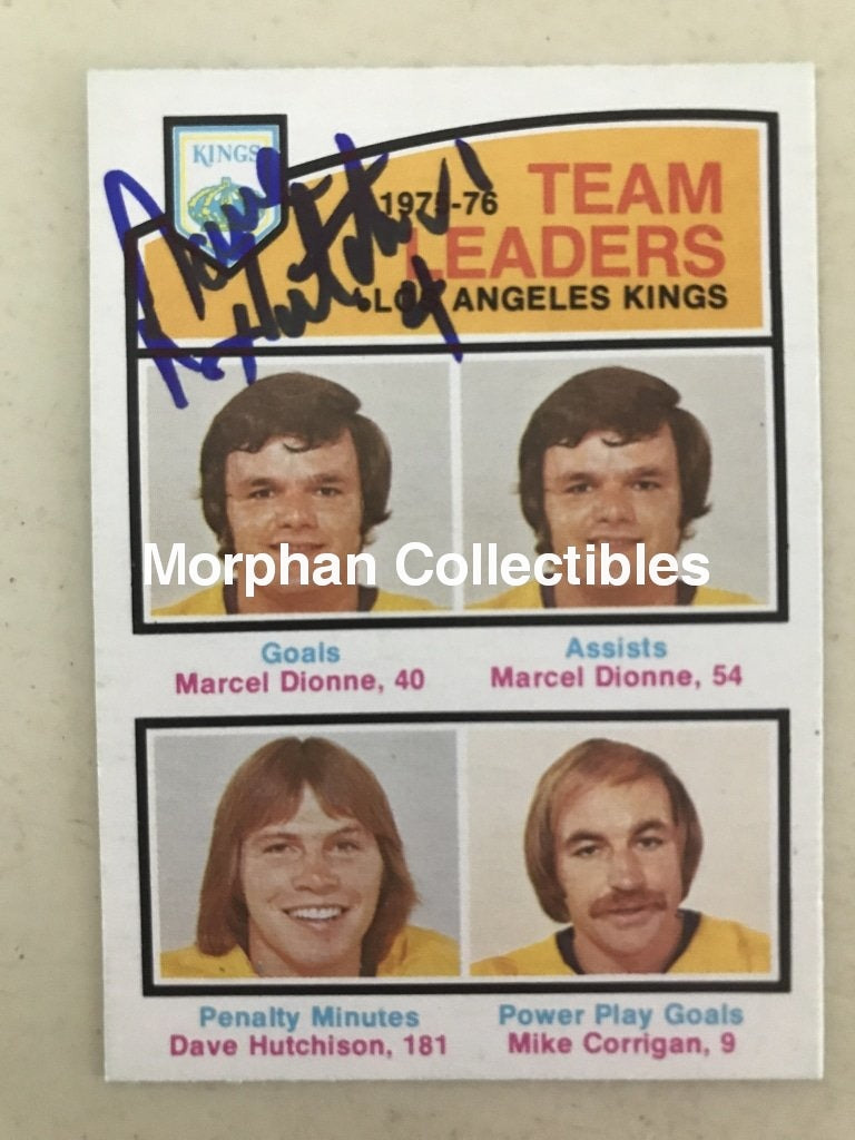 Dave Hutchison - Autographed Card 1976-77 Team Leader #3