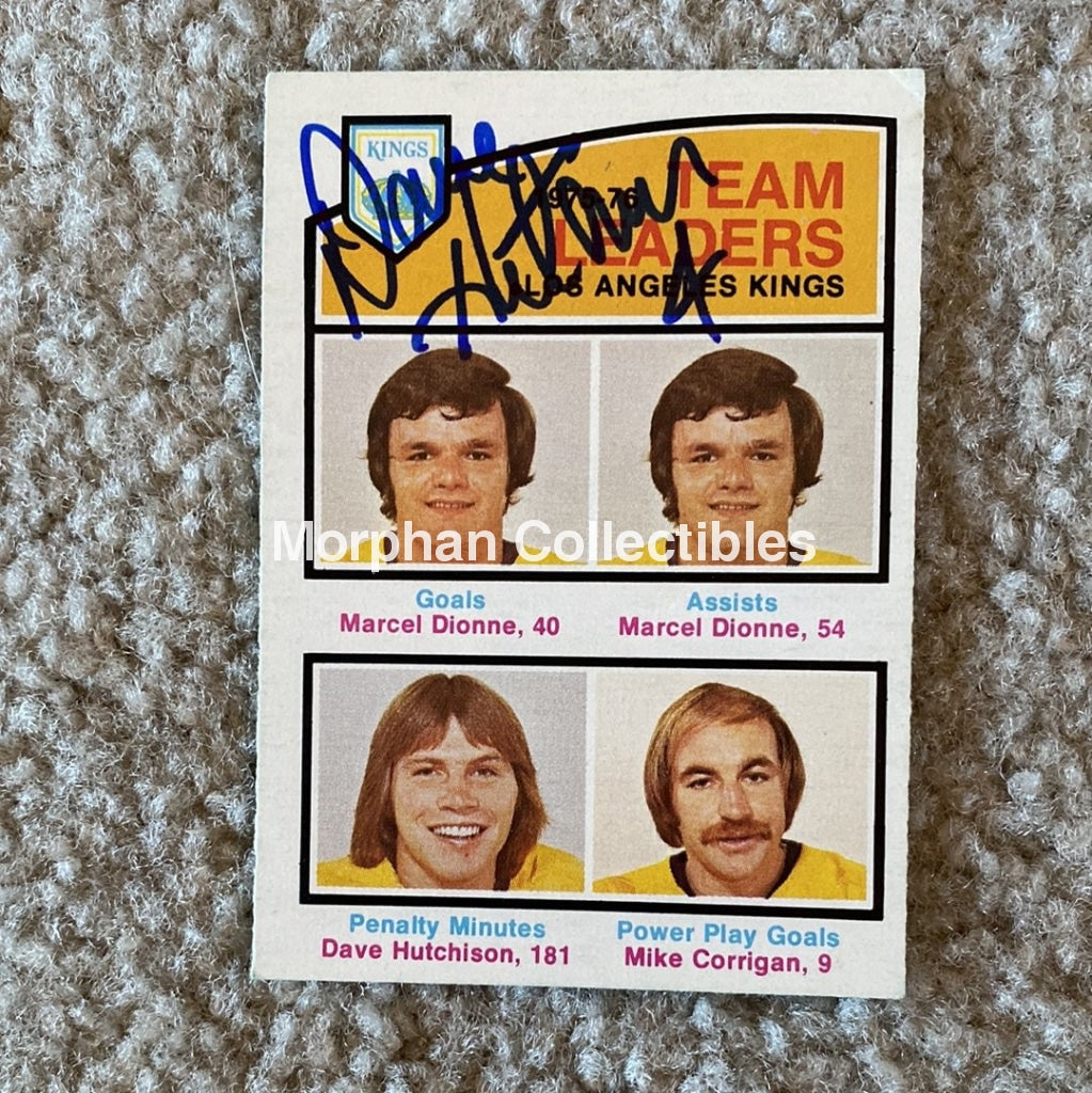 Dave Hutchison - Autographed Card 1976-77 Team Leader #4