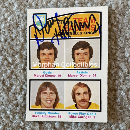 Dave Hutchison - Autographed Card 1976-77 Team Leader #5