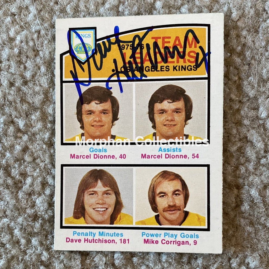 Dave Hutchison - Autographed Card 1976-77 Team Leader #5