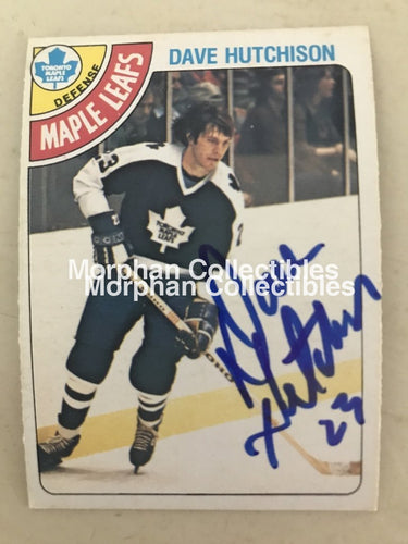 Dave Hutchison - Autographed Card 1978-79 #1