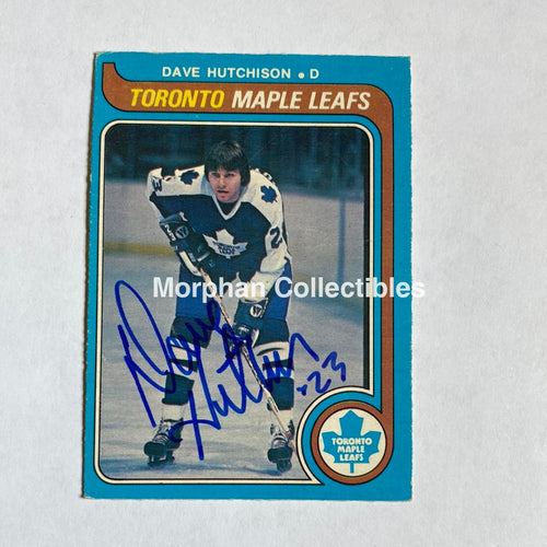 Dave Hutchison - Autographed Card 1979-80