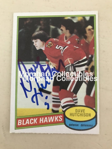 Dave Hutchison - Autographed Card 1980-81 #1