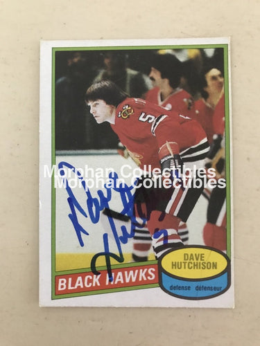 Dave Hutchison - Opc Hockey Cards Plus 1980-81 #4 Card
