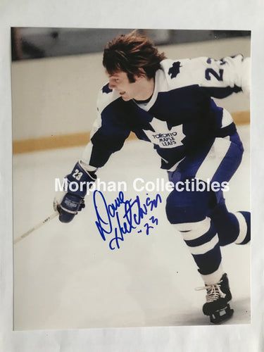 Dave Hutchison - Autographed Toronto Maple Leafs 8X10 Photo