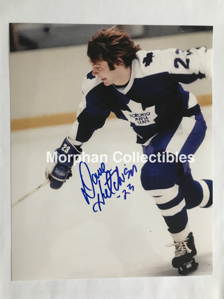 Dave Hutchison - Autographed Toronto Maple Leafs 8X10 Photo